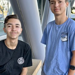 UCSF Orthopaedic Institute at Mission Bay - My boys waiting with me outside before we go into my appointment