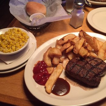 Texas Roadhouse - 6oz fillet with buttered corn and steak fries - Steakhouses Near Me - Sandy, Utah