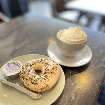 Durango Coffee Company - Bagel and warm chocolate - Coffee & Tea Near Me - Durango, Colorado
