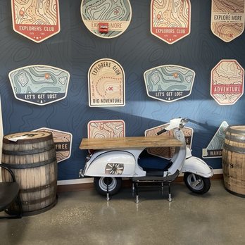 Blue Badger Bar & Grill - Adorable decor everywhere. That graphics genius from The Dish has clearly been turned loose here, too. - American Near Me - Sturtevant, Wisconsin