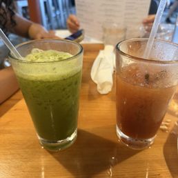 Bloody Mary and Coconut Macha