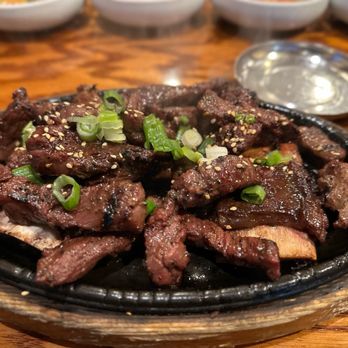 Korean Grill - a plate of beef with green onions - Korean Near Me - Woodbridge, Virginia