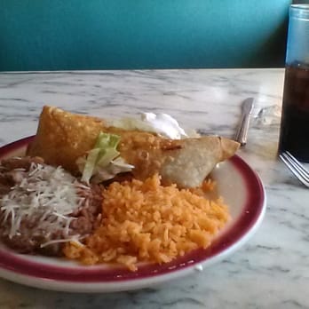 Brownie's Diner - chimichanga plate lot of food,took me a while to finish it - Diners Near Me - Brawley, California