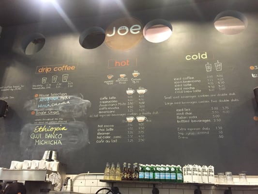 Menu photo 3 Joe Coffee Company: 13th Street New York, NY Menu photo 3 Joe Coffee Company: 13th Street New York, NY