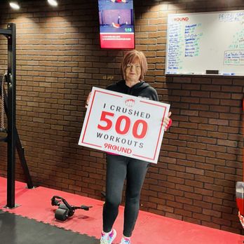 9Round Kickboxing Fitness - Our incredible member "4RE Chick" has kicked it with us for over 500 sessions now at 9ROUND Kickboxing Fitness in Fairlawn. Thank you! - Trainers Near Me - Fairlawn, Ohio 9Round Kickboxing Fitness - Our incredible member "4RE Chick" has kicked it with us for over 500 sessions now at 9ROUND Kickboxing Fitness in Fairlawn. Thank you! - Trainers Near Me - Fairlawn, Ohio