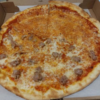 TPR Pizzeria - Half sausage. 14" thin. - Italian Near Me - Tenafly, New Jersey TPR Pizzeria - Half sausage. 14" thin. - Italian Near Me - Tenafly, New Jersey