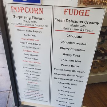 San Jose Candy Kitchen - Menu - Ice Cream & Frozen Yogurt Near Me - San Jose, California