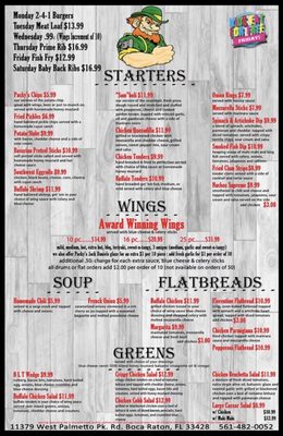 Menu photo 3 Packy's Sports Grill Boca Raton, FL