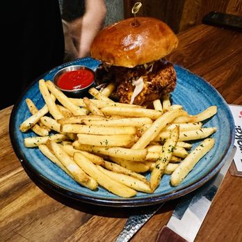 Eureka! - Spicy Fried Chicken Sandwich - American Near Me - San Diego, California Eureka! - Spicy Fried Chicken Sandwich - American Near Me - San Diego, California