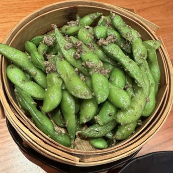 Ujin - Edamame with Truffle Paste - Ramen Near Me - San Diego, California Ujin - Edamame with Truffle Paste - Ramen Near Me - San Diego, California