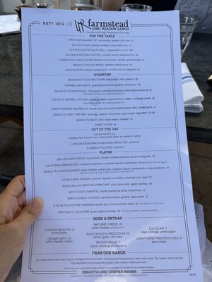 Menu photo 1 Farmstead At Long Meadow Ranch Saint Helena, CA