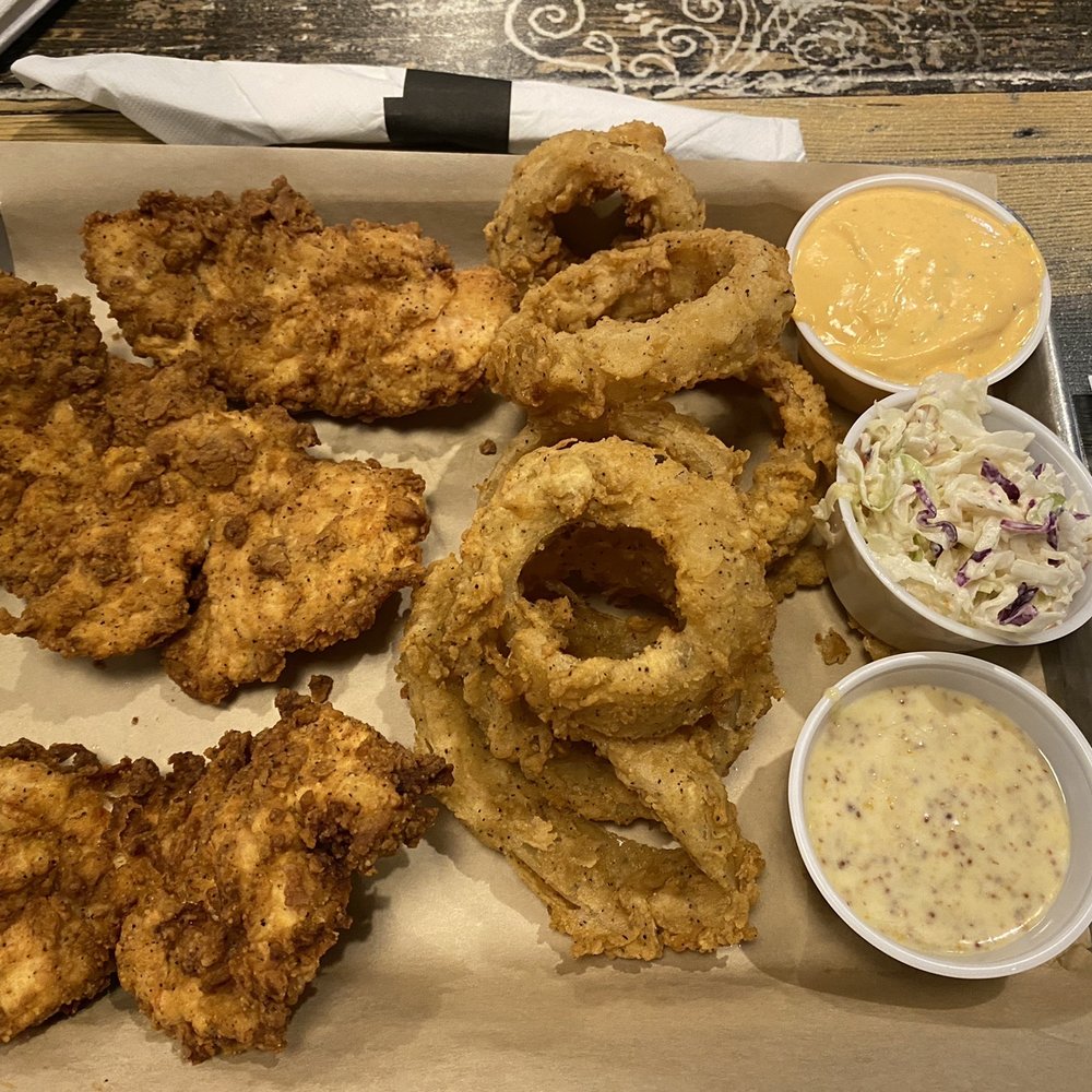 Jack’s Public House - Chicken tenders. Holy cow they were huge. Also delicious. We always love the onion rings! - Pubs Near Me - Braselton, Georgia Jack’s Public House - Chicken tenders. Holy cow they were huge. Also delicious. We always love the onion rings! - Pubs Near Me - Braselton, Georgia