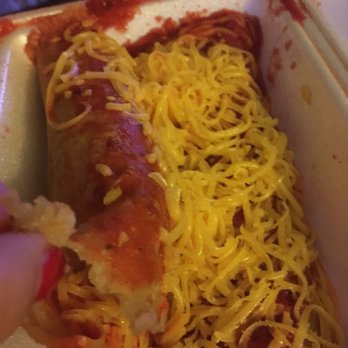 Perico's Albuquerque - Absolutely frozen corn tortillas and cold cheese "red enchiladas." - Mexican Near Me - Albuquerque, New Mexico
