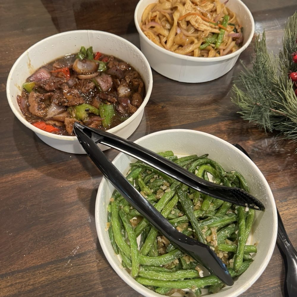 Garlic green beans Garlic green beans