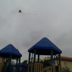 Park de la Cruz Skate Park - Windy af, kites up!