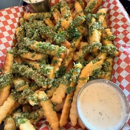 The pesto fries are a must! The pesto fries are a must!