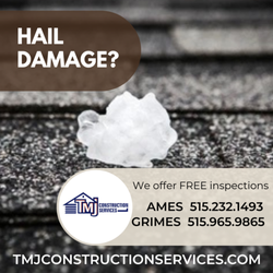 TMJ Construction Services - TMJ has been serving Central Iowa since 2001.  We offer free inspections and can help you navigate your insurance claims.