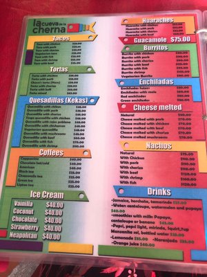 Menu photo 6 La Cueva de la Cherna Isla Mujeres, ROO Menu photo 6 La Cueva de la Cherna Isla Mujeres, ROO