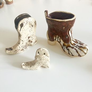 Mich Paints - My art: Ceramic clog boot and western boots. - Commissioned Artists Near Me Mich Paints - My art: Ceramic clog boot and western boots. - Commissioned Artists Near Me