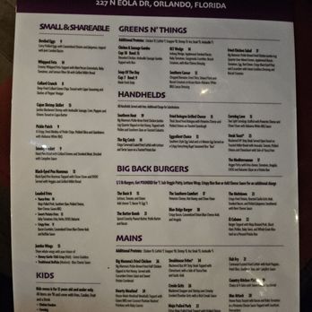 Outpost Neighborhood Tavern - Foods menu - Southern Near Me - Orlando, Florida Outpost Neighborhood Tavern - Foods menu - Southern Near Me - Orlando, Florida