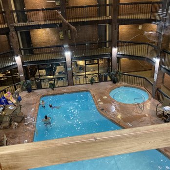 Best Western Plus Rio Grande Inn - Pool area from elevator - Hotels Near Me - Durango, Colorado