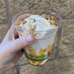 Caramel churro sundae
