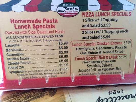 Menu photo 5 Joe's Pizza & Pasta North Beach Fort Worth, TX Menu photo 5 Joe's Pizza & Pasta North Beach Fort Worth, TX