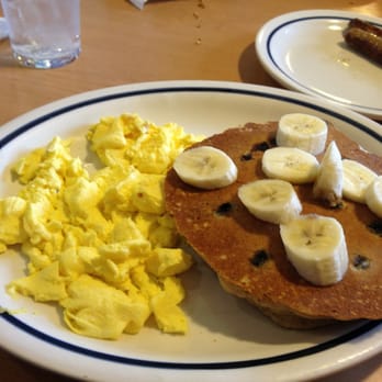 IHOP - Simple n fit blueberry waffles with scrambled egg substitute and extra side of sausages - American Near Me - Milpitas, California IHOP - Simple n fit blueberry waffles with scrambled egg substitute and extra side of sausages - American Near Me - Milpitas, California