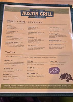 Menu photo 5 Austin Grill Sterling, VA