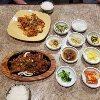 Home Town Restaurant - Spicy bulgogi and pork belly with kimchi. - Korean Near Me - Anchorage, Alaska Home Town Restaurant - Spicy bulgogi and pork belly with kimchi. - Korean Near Me - Anchorage, Alaska
