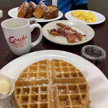 Stacks Kitchen - Waffle , Bacon, scrambled eggs, French toast . - Breakfast & Brunch Near Me - Matthews, North Carolina Stacks Kitchen - Waffle , Bacon, scrambled eggs, French toast . - Breakfast & Brunch Near Me - Matthews, North Carolina