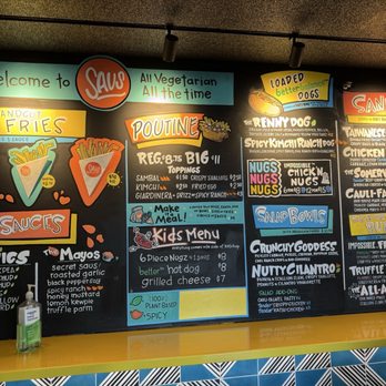 Saus - Menu, August 2025 - Vegetarian Near Me - Somerville, Massachusetts
