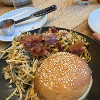 Lingua Franca - Smothered Matchsticks and The Lingua Franca Burger - Burgers Near Me - Los Angeles, California