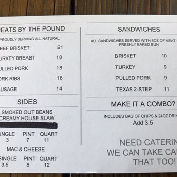 Crydermans Barbecue - The menu. - Barbeque Near Me - Melbourne, Florida