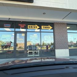 Abelardo’s Mexican Fresh - Sign outside (under THRU)