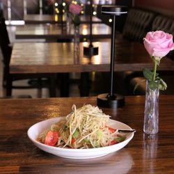ZENSTREET - New to the table -- Papaya salad in 3 variations: Thai, with Shrimp, or with traditional Thai anchovy