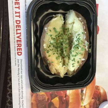 Wendy's - Basic baked potato and chives with sour cream. - Fast Food Near Me - Dixon, California Wendy's - Basic baked potato and chives with sour cream. - Fast Food Near Me - Dixon, California