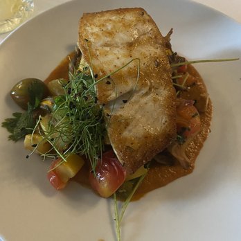 Bolete Restaurant - Cast iron seared dayboat halibut - New American Near Me - Bethlehem, Pennsylvania Bolete Restaurant - Cast iron seared dayboat halibut - New American Near Me - Bethlehem, Pennsylvania