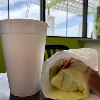 Albertaco’s Mexican Food - Large Horchata and California Burrito (Cypress Version) - Tacos Near Me - Riverside, California Albertaco’s Mexican Food - Large Horchata and California Burrito (Cypress Version) - Tacos Near Me - Riverside, California