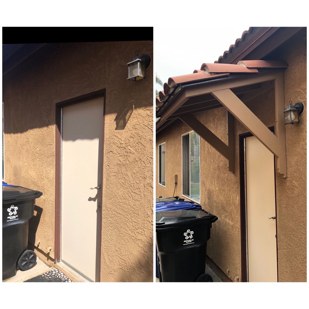 Awning: Before & After pic Awning: Before & After pic