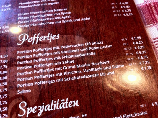 Menu photo 1 Pannekoekhuys Emmerich am Rhein, NW Menu photo 1 Pannekoekhuys Emmerich am Rhein, NW
