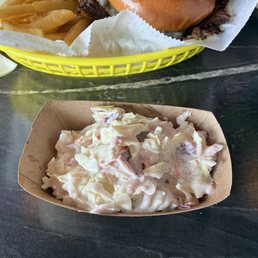The infamous five dollar tray of coleslaw