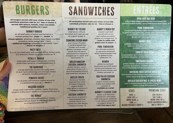 Menu photo 1 Old Barney's Warrensburg, MO Menu photo 1 Old Barney's Warrensburg, MO