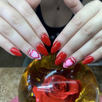 Kuhl River Nails - Acrylic set with shellac polish - Nail Salons Near Me - New Braunfels, Texas