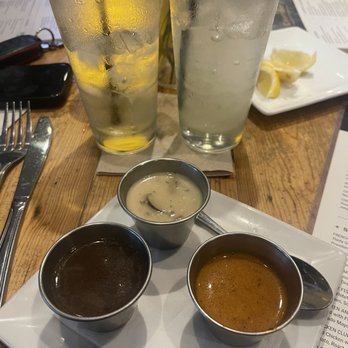 CraftWay Kitchen - Plano - A sample of french onion, tomato and shiitake mushroom soup...because I couldn't make up my mind on which one to order. - New American Near Me - Plano, Texas CraftWay Kitchen - Plano - A sample of french onion, tomato and shiitake mushroom soup...because I couldn't make up my mind on which one to order. - New American Near Me - Plano, Texas