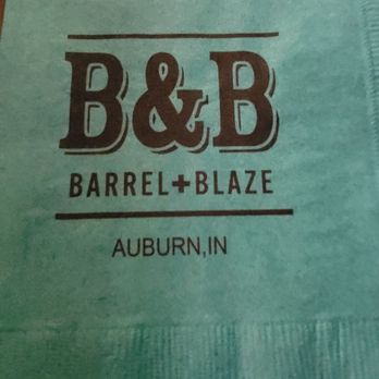 Barrel & Blaze - Just a napkin - Cigar Bars Near Me - Auburn, Indiana