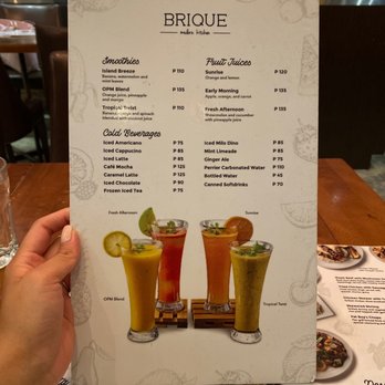Brique - Drink menu - Cafes Near Me - Cebu City, CEB Brique - Drink menu - Cafes Near Me - Cebu City, CEB