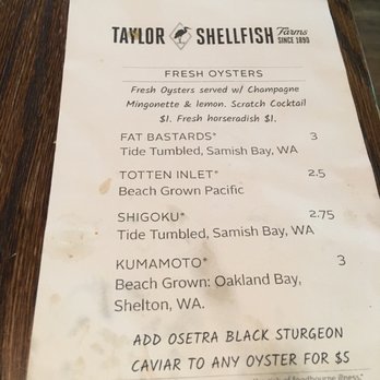 Taylor Shellfish Oyster Bar - Seafood Near Me - Seattle, Washington