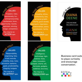 Rotem Studio - Multi-design, multi-use  business cards for personality-based communication training professional. - Web Design Near Me - Los Angeles, California