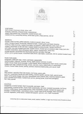Menu photo 5 Dazzo's Kitchen Oneonta, NY